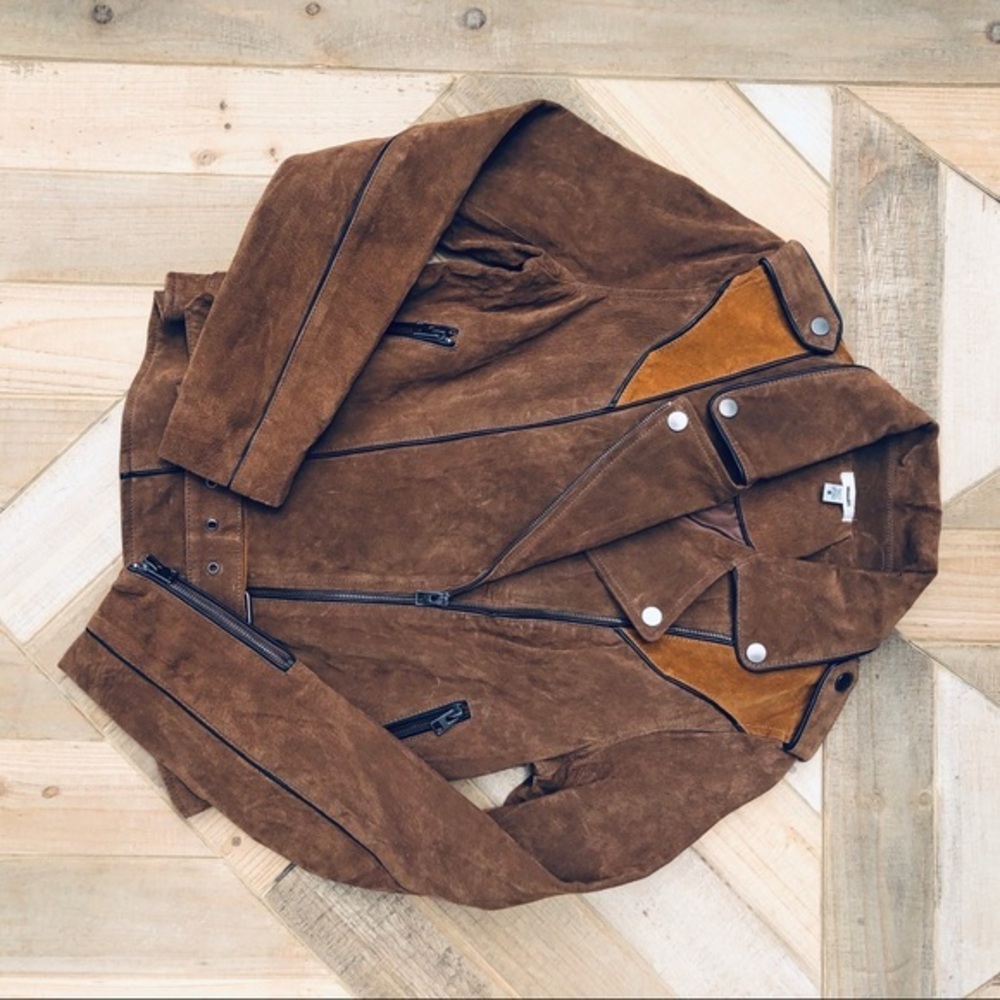 - Nwot ecote suede biker jacket - Picture 5 of 8